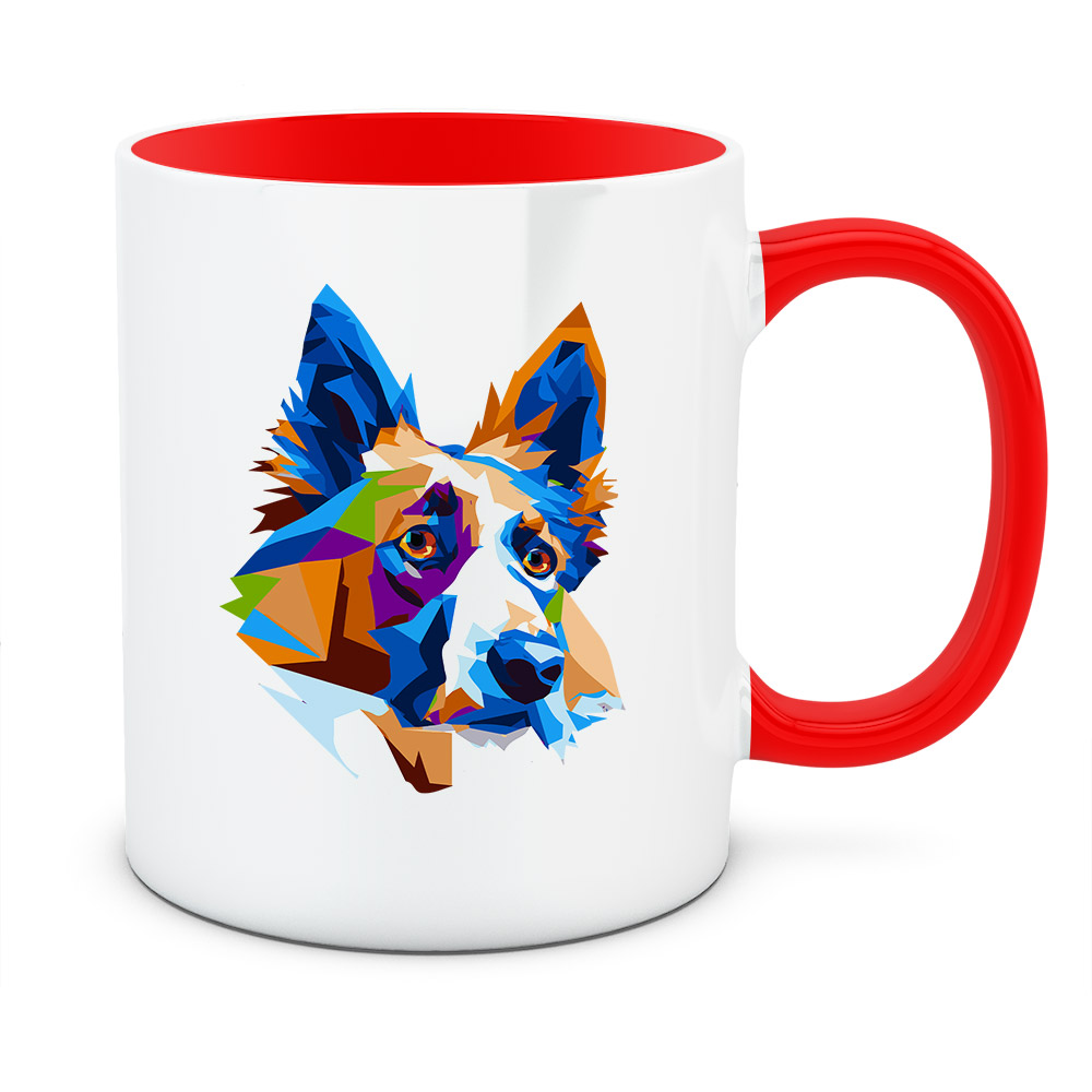 Kubek OWCZAREK NIEMIECKI DŁUGOWŁOSY