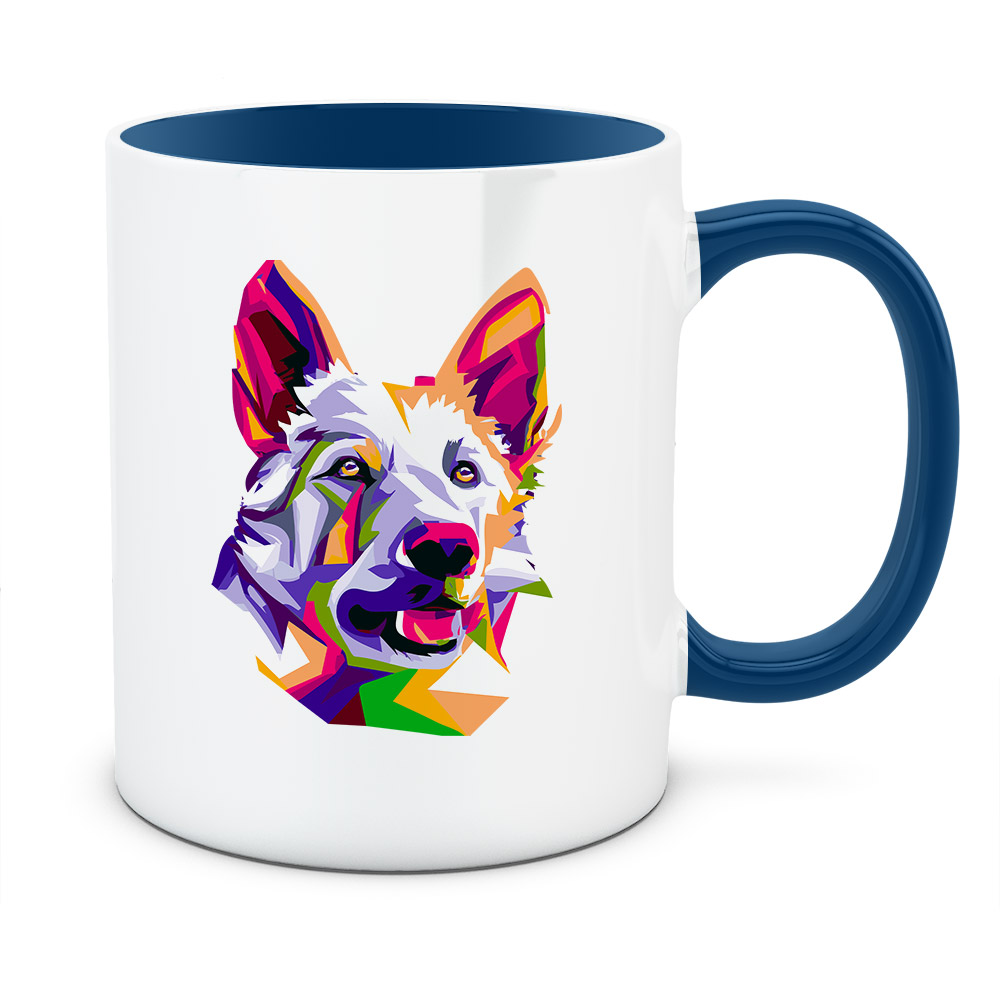 Kubek BIAŁY OWCZAREK SZWAJCARSKI