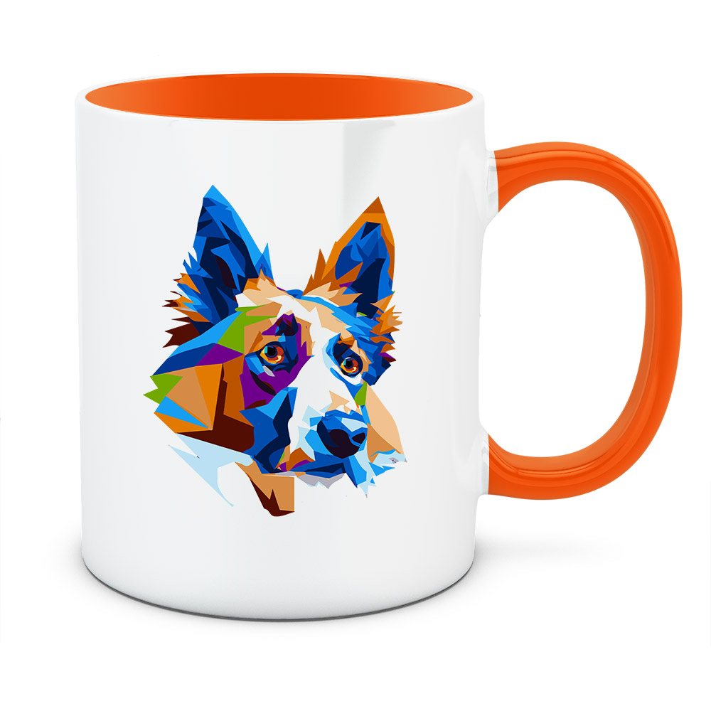 Kubek OWCZAREK NIEMIECKI DŁUGOWŁOSY