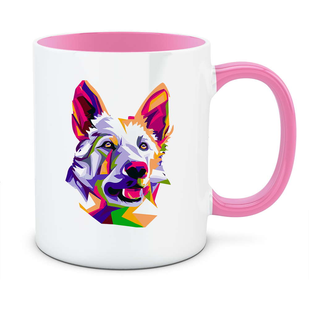 Kubek BIAŁY OWCZAREK SZWAJCARSKI