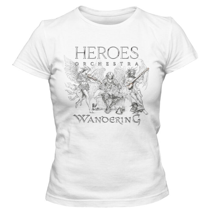 koszulka damska Heroes Orchestra Wandering, biała