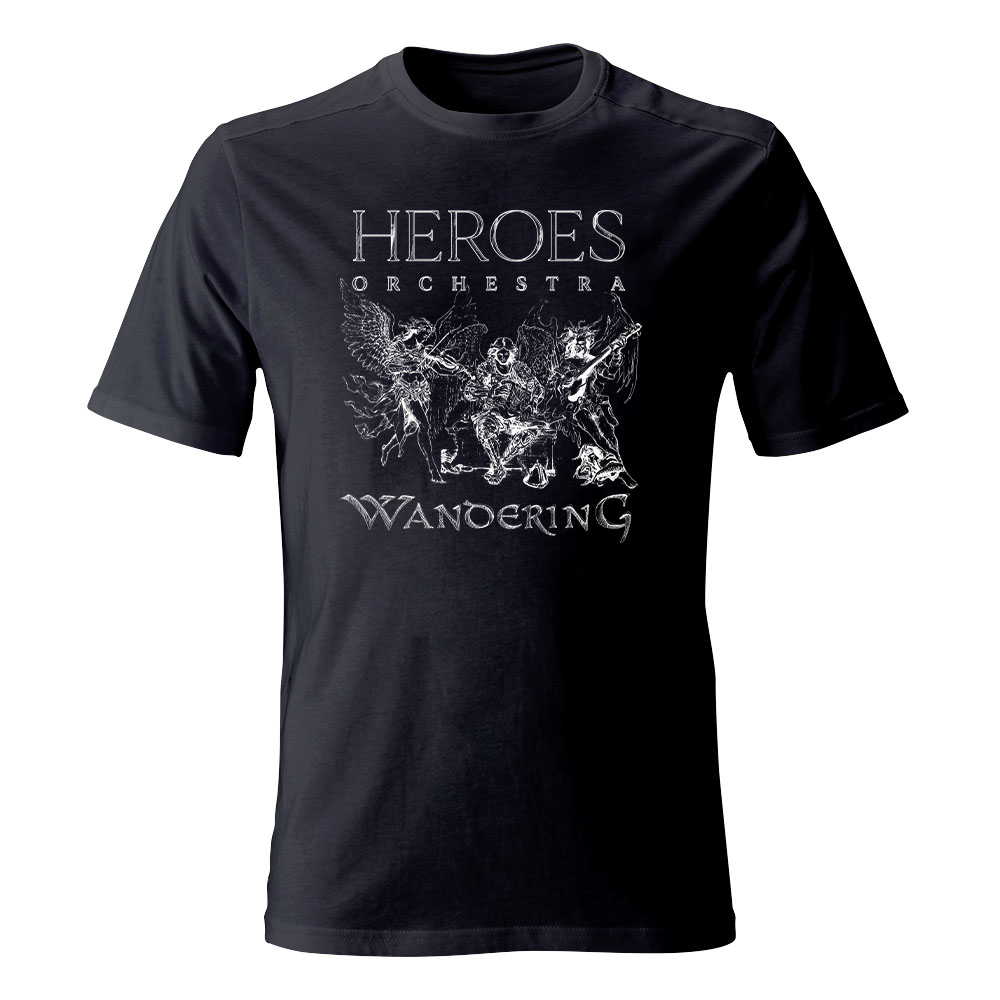 koszulka męska Heroes Orchestra Wandering, czarna