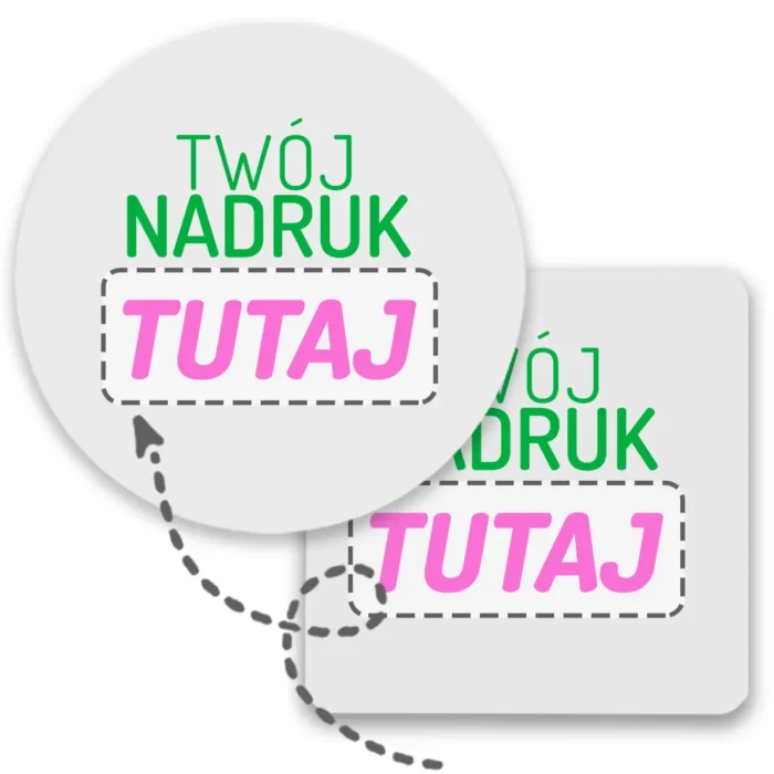 podkładka pod kubek z własnym nadrukiem, główna grafika