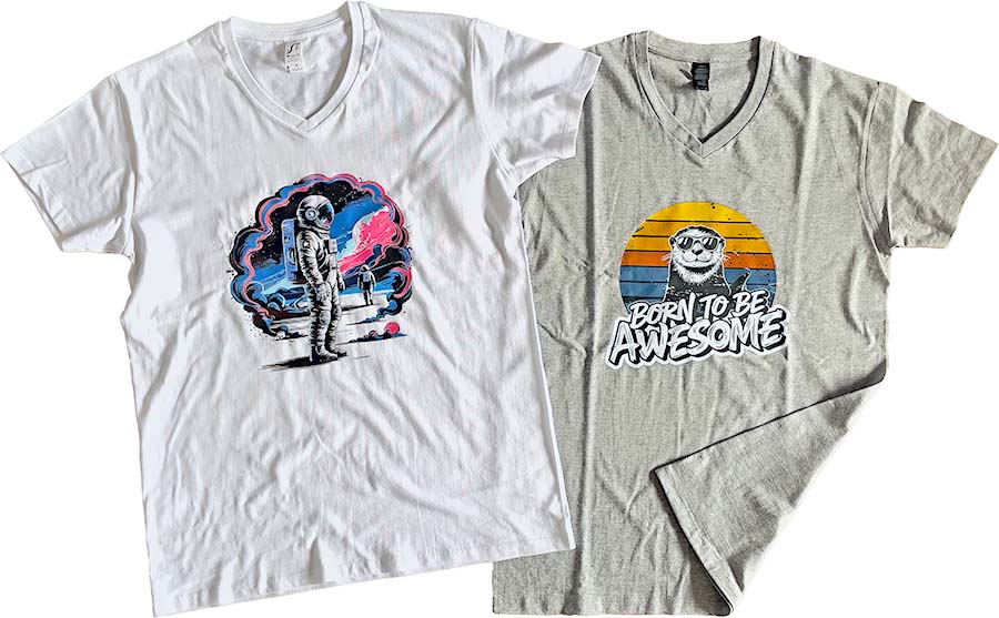 koszulka męska v-neck z własnym nadrukiem