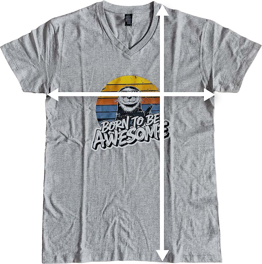 koszulka męska v-neck z własnym nadrukiem