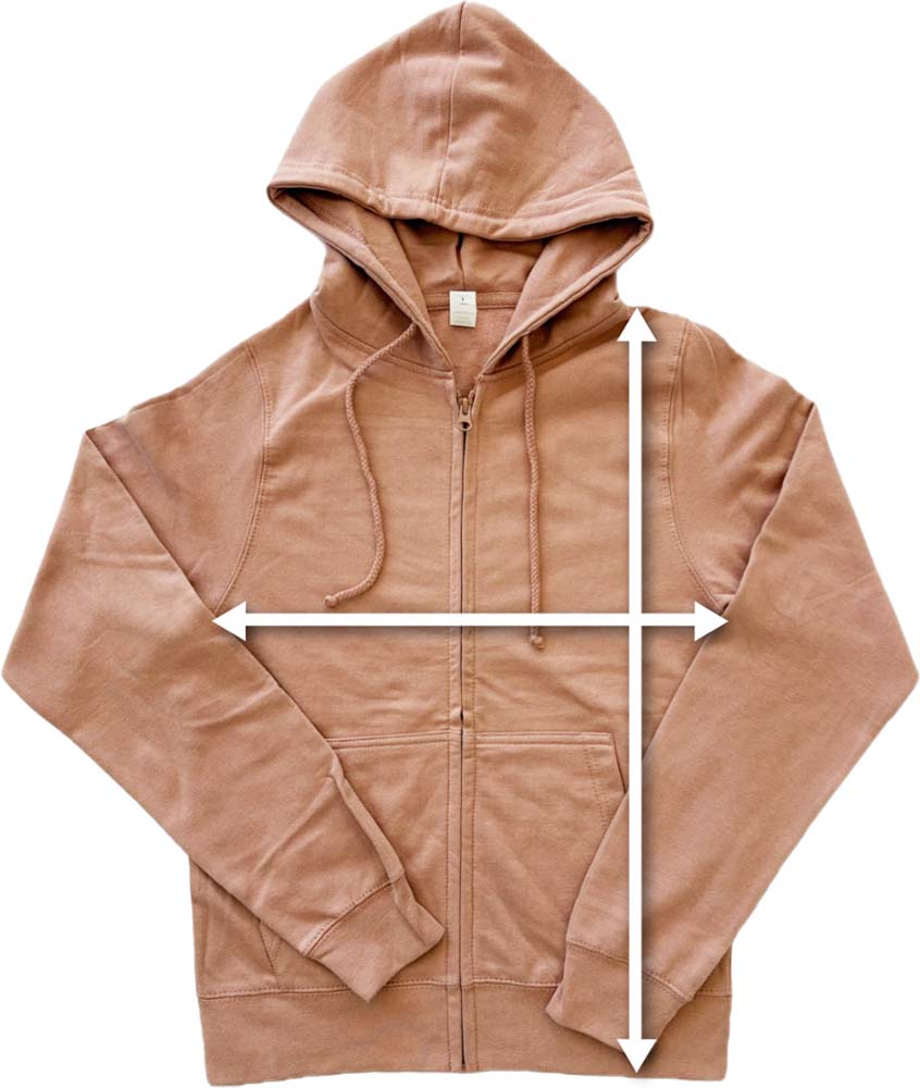 damska rozpinana bluza z kapturem, jak określić rozmiar