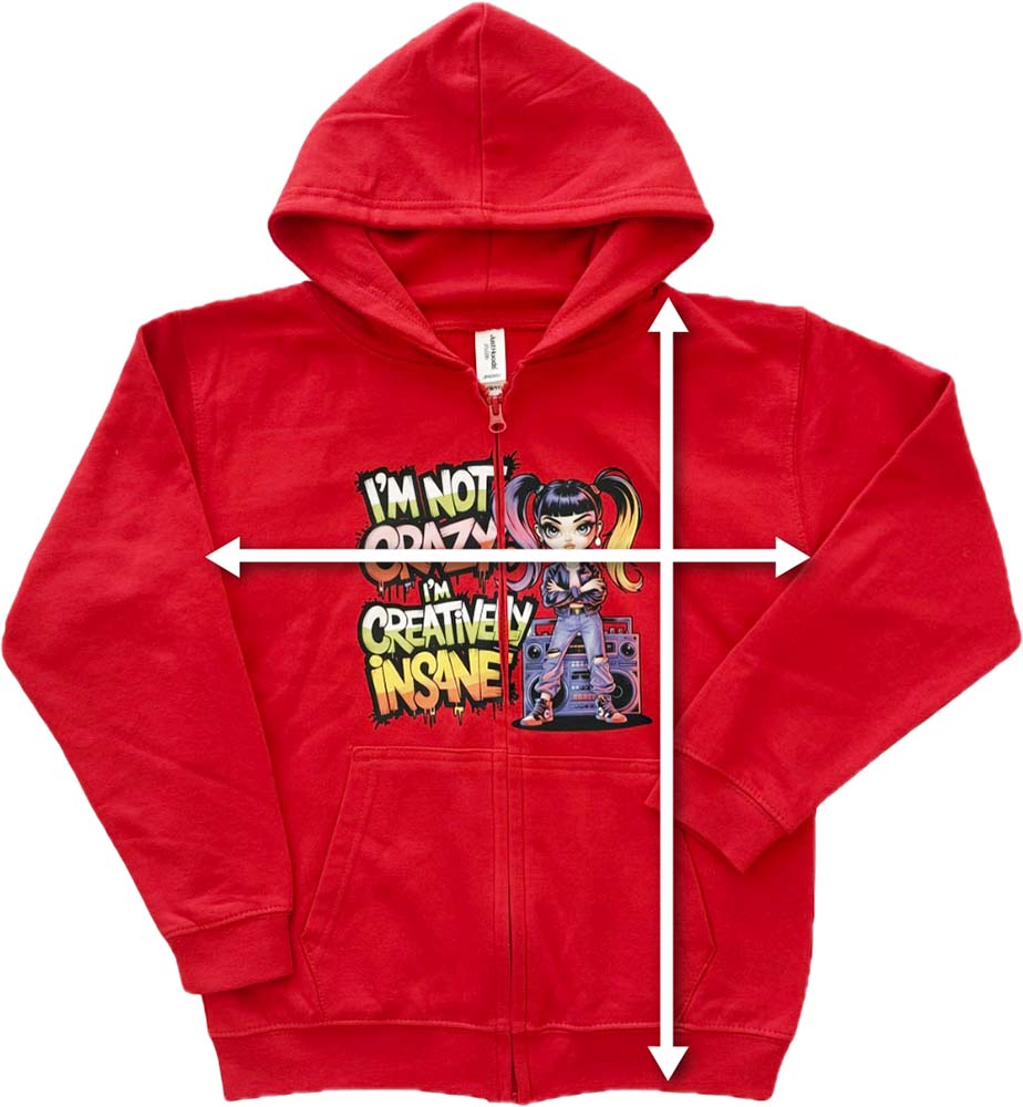 dziecięca rozpinana bluza z kapturem z własnym nadrukiem