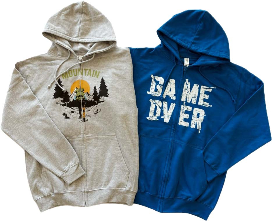 bluza męska rozpinana z kapturem z własnym nadrukiem