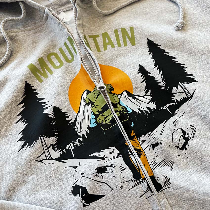 bluza męska rozpinana z kapturem z własnym nadrukiem