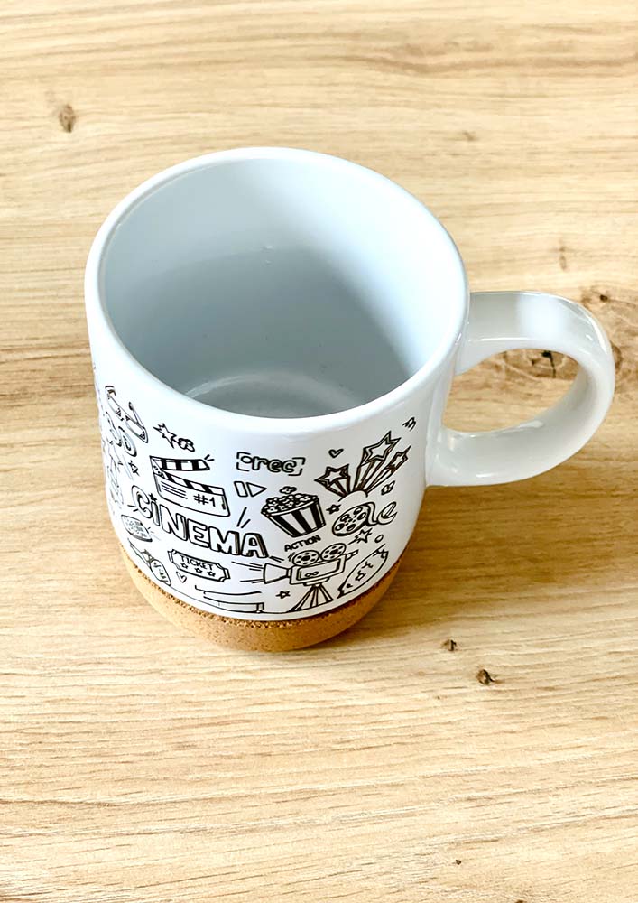 kubek z korkiem z własnym nadrukiem