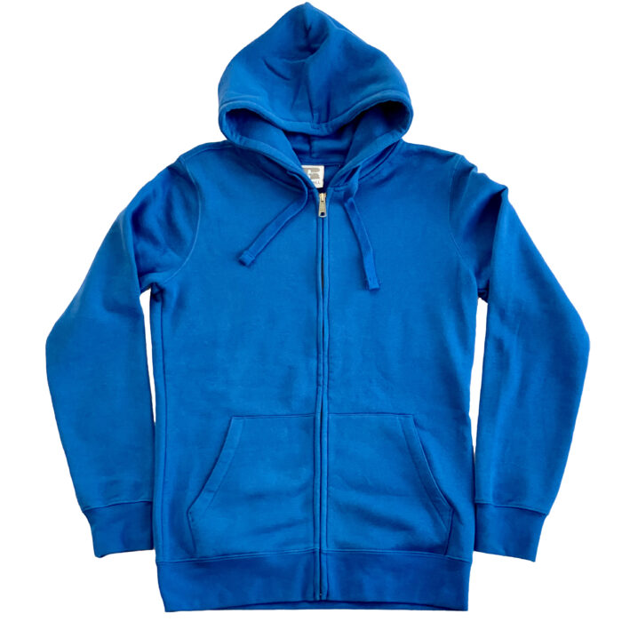 bluza damska z kapturem niebieska royal