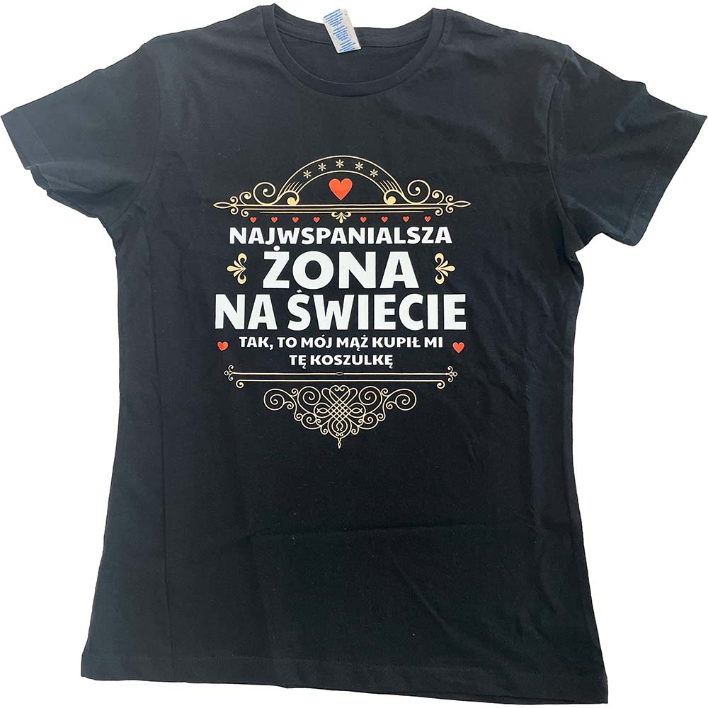 koszulka damska czarna L