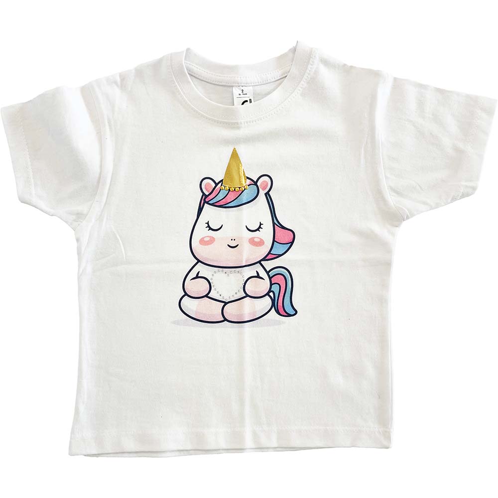 koszula dziecięca biała jednorożec 2 lata