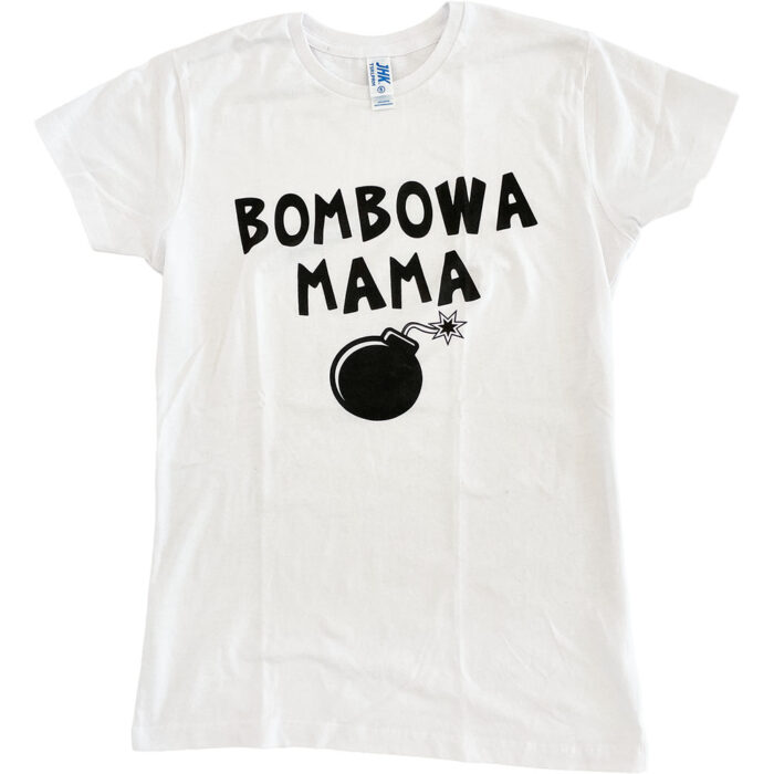 koszulka biała damska bombowa mama S