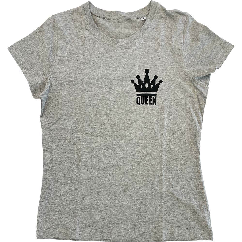 Koszulka damska szary melanż Queen 04
