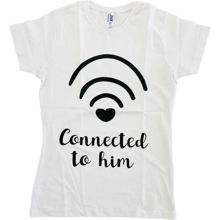 Koszulka damska biała Connected to him