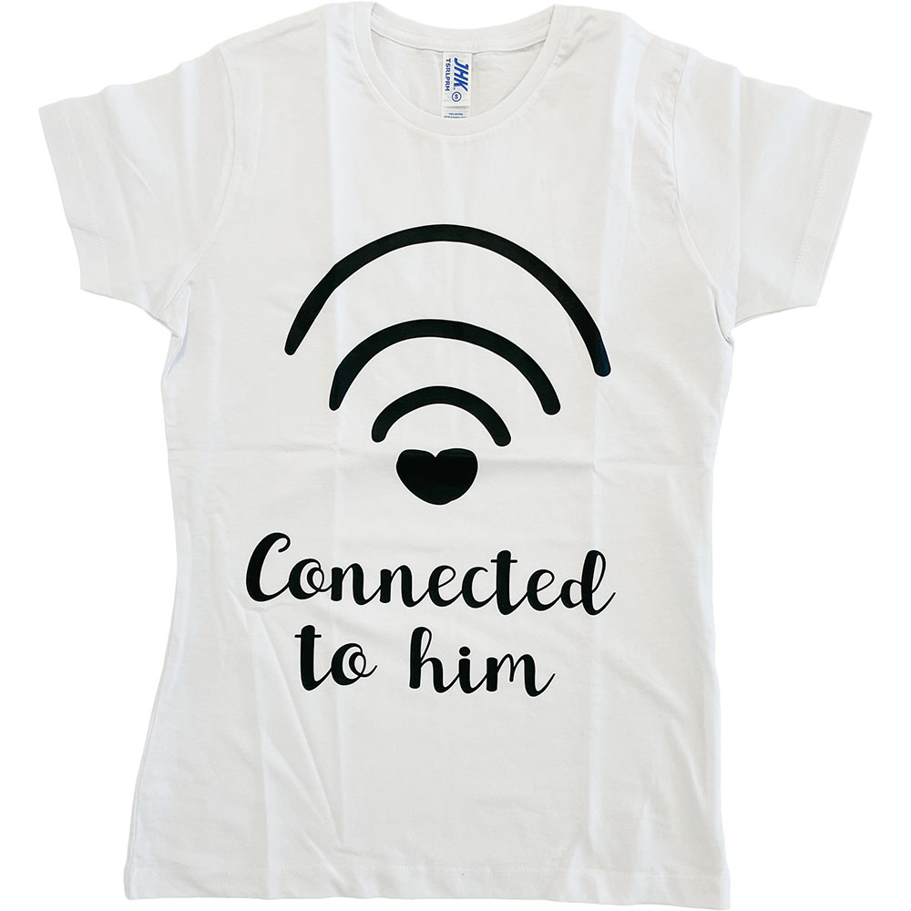 Koszulka damska biała Connected to him