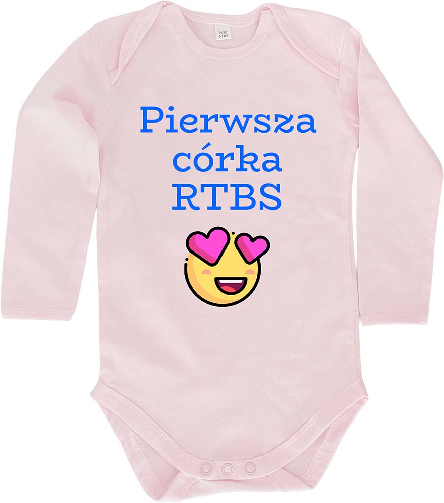 body dziecięce z długim rękawem z własnym nadrukiem