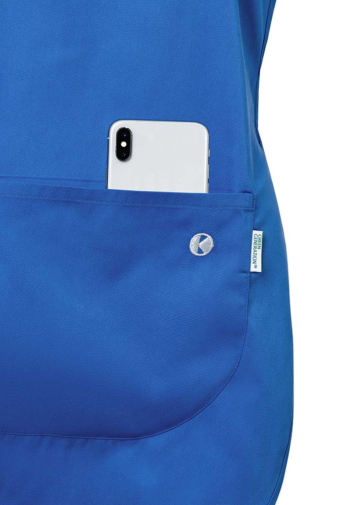 tunika damska bez rękawów, detal