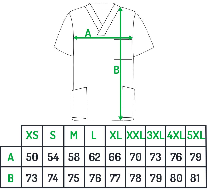 tunika unisec tabela rozmiarów