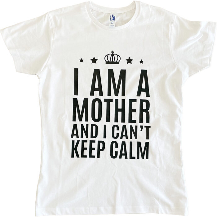 Koszulka damska biała I am a mother L