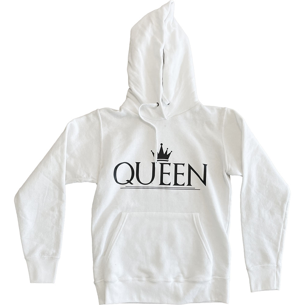 Bluza damska z kapturem Queen biała XS