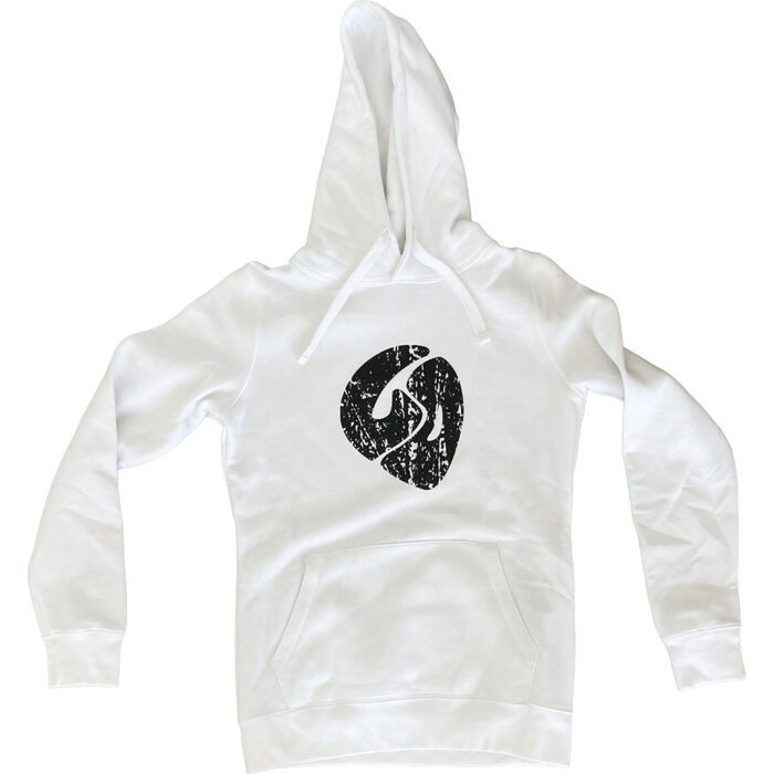 Bluza damska z kapturem Lo biała premium S