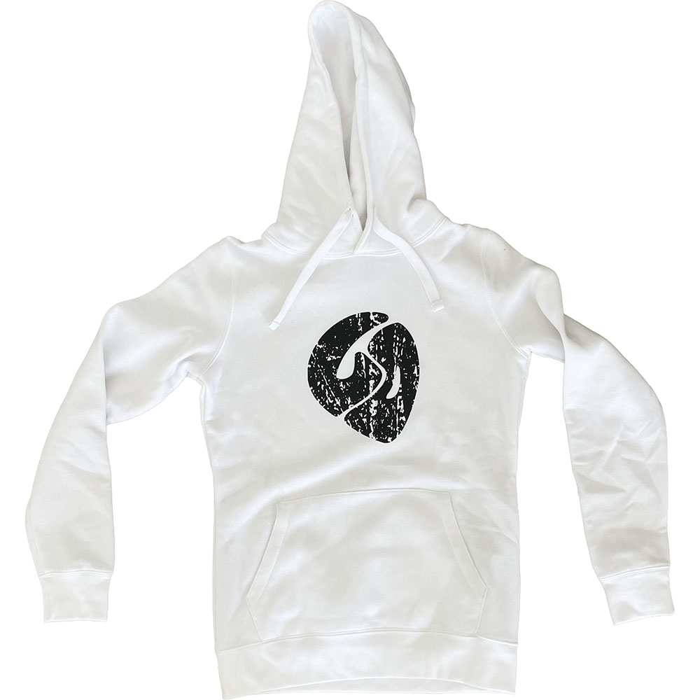 Bluza damska z kapturem Lo biała premium S