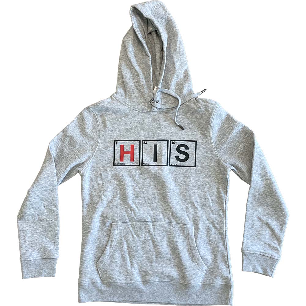 Bluza damska z kapturem szary melanż His premium M