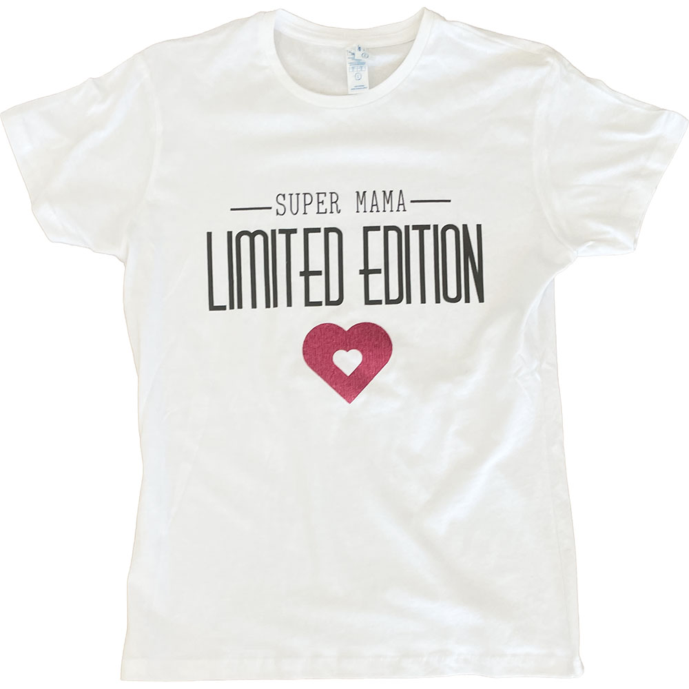 Koszulka damska Super Mama Limited edition biała L