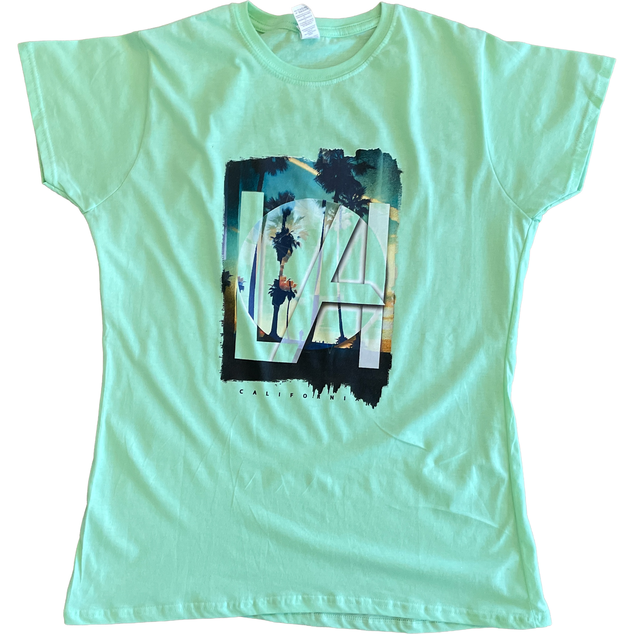 Koszulka damska miętowa LA California XXL