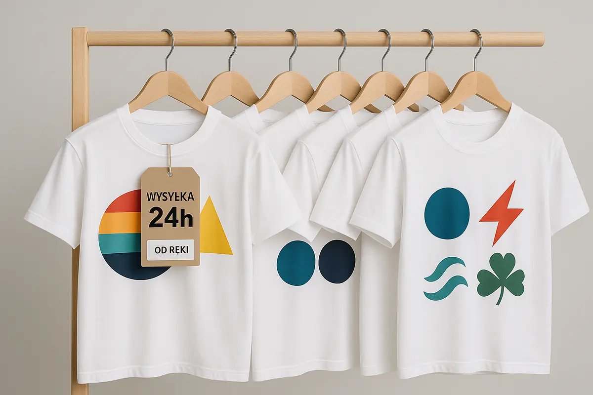 Gotowe koszulki z nadrukiem — szybka wysyłka i dostępność od ręki