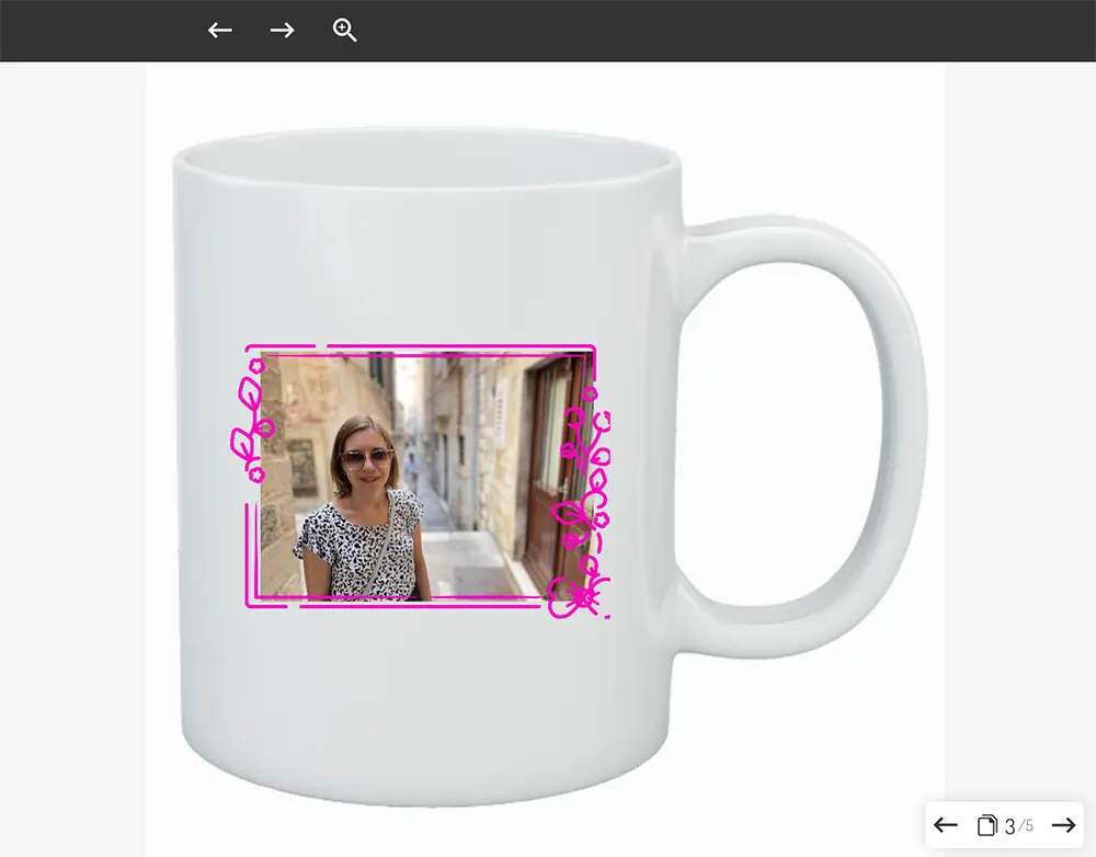 Kreator kubków — podgląd gotowego projektu