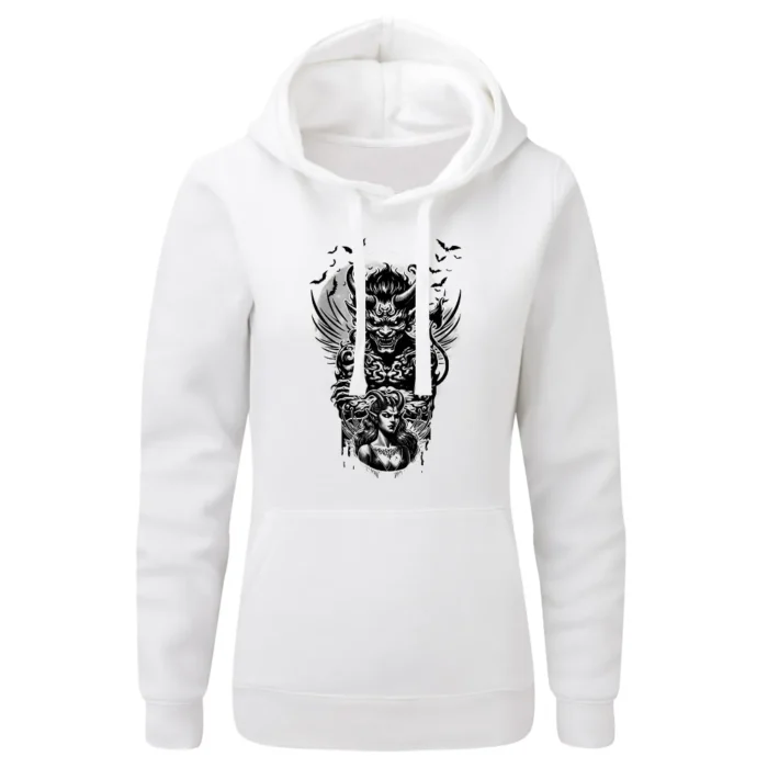 Bluza damska z kapturem Demon i jego oblubienica