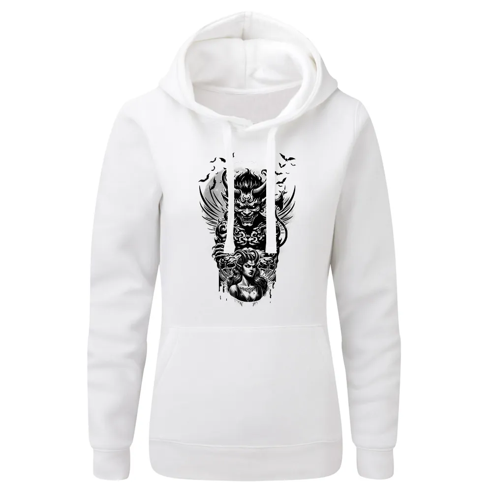 Bluza damska z kapturem Demon i jego oblubienica