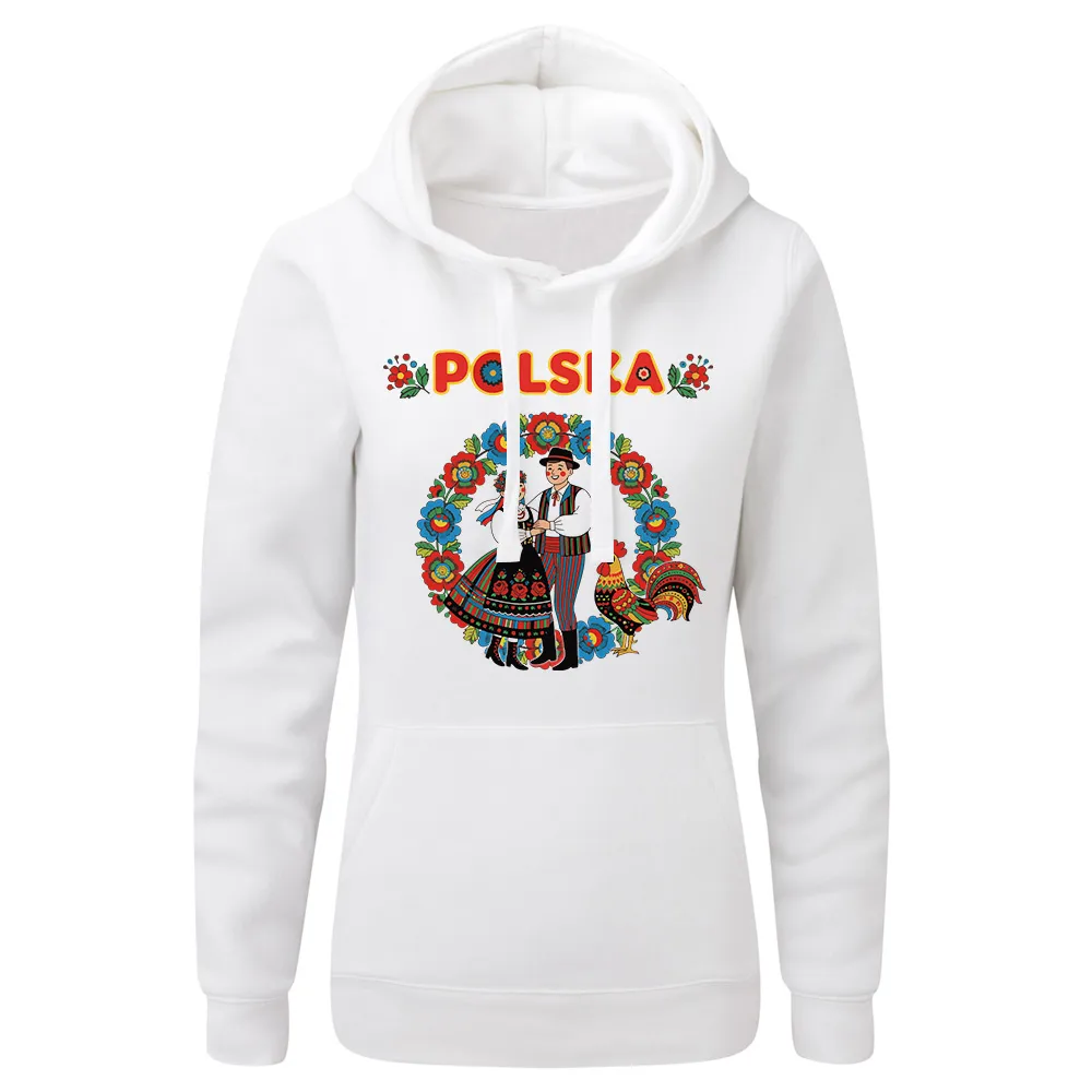 Bluza damska z kapturem Folk Polska