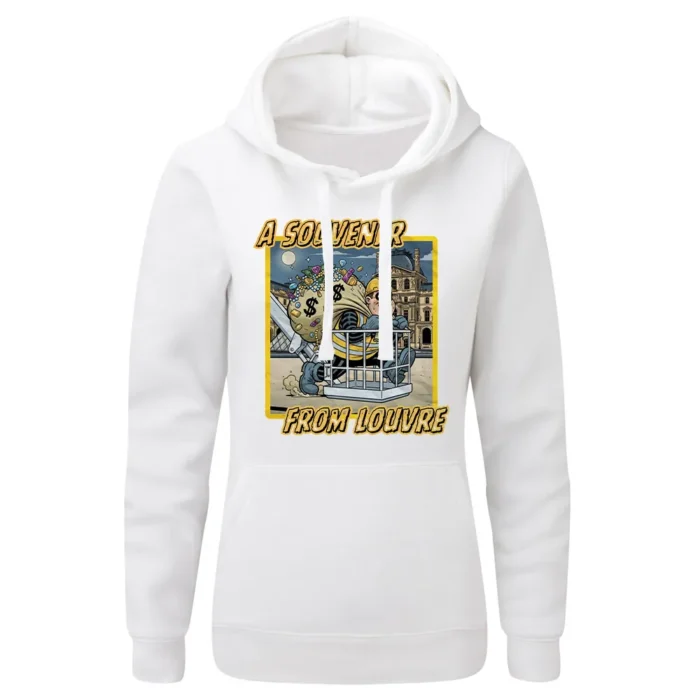 Bluza damska z kapturem Pamiątka z Luwru