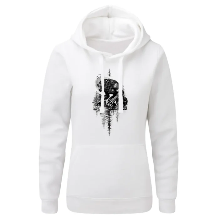 Bluza damska z kapturem Wilkołak