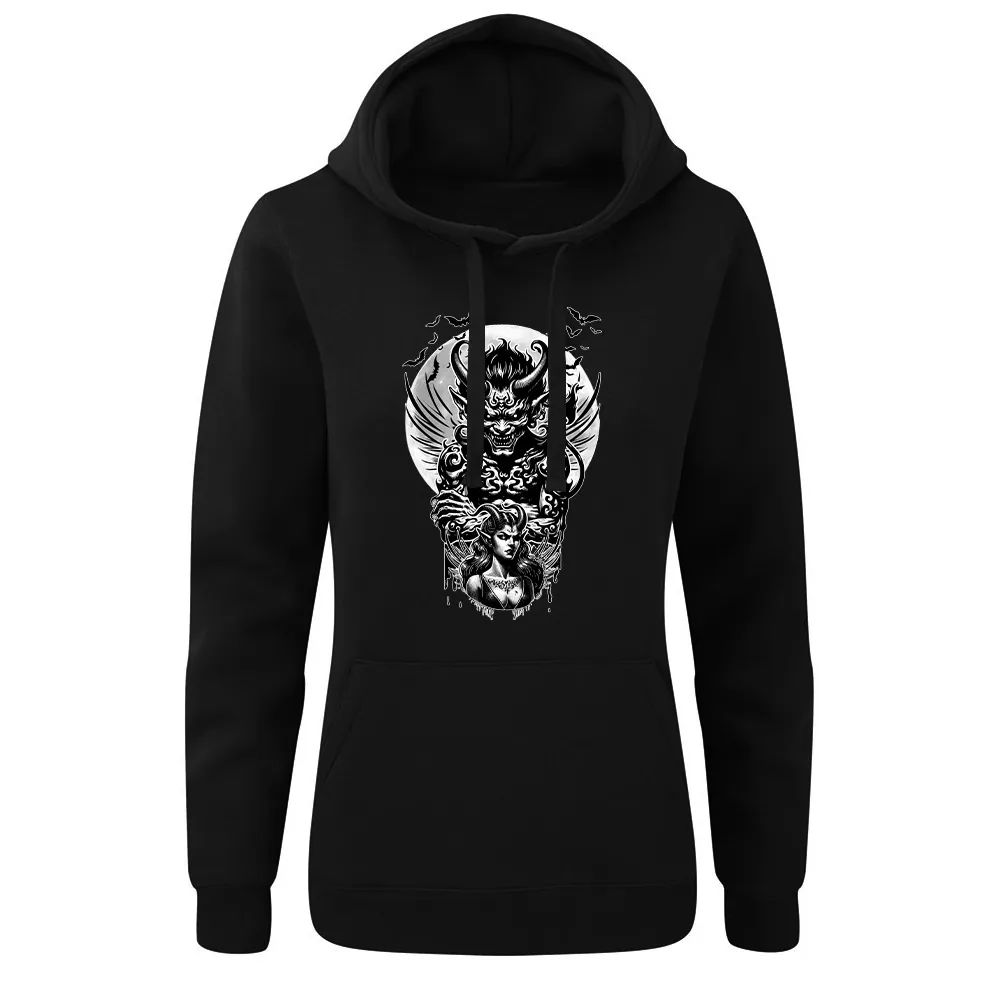 Bluza damska z kapturem DEMON I JEGO OBLUBIENICA