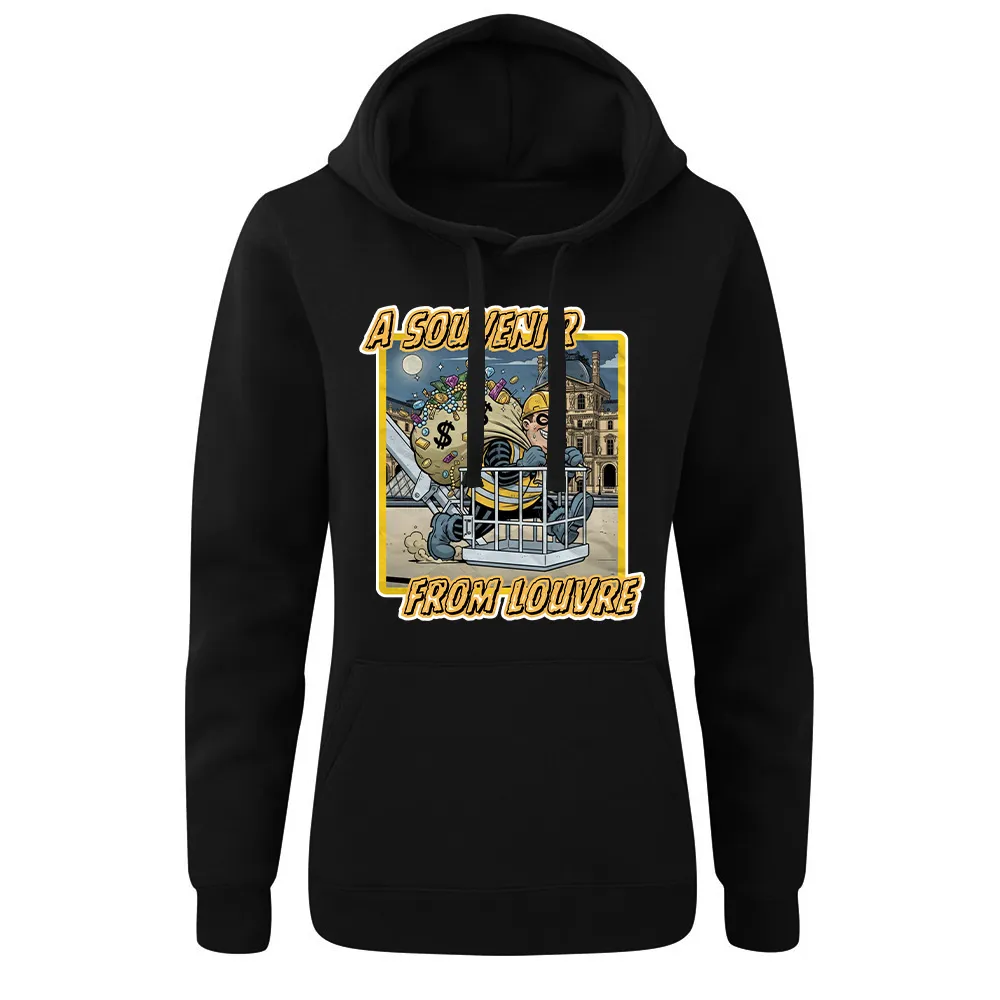 Bluza damska z kapturem PAMIĄTKA Z LUWRU