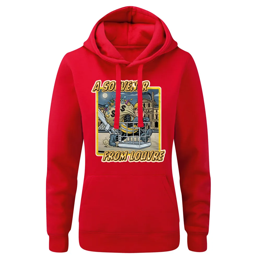 Bluza damska z kapturem PAMIĄTKA Z LUWRU