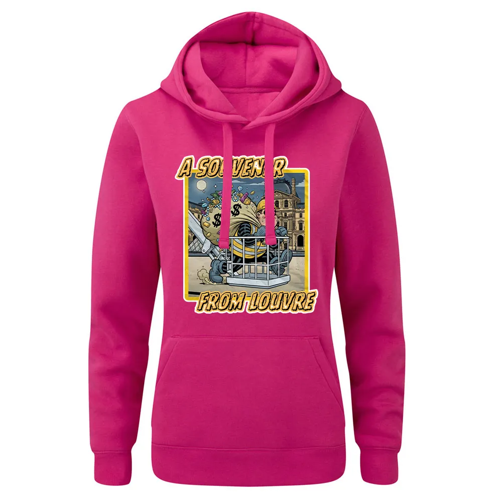 Bluza damska z kapturem PAMIĄTKA Z LUWRU