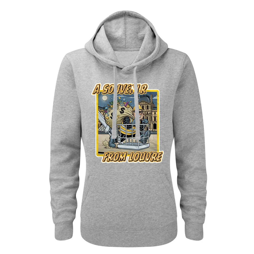 Bluza damska z kapturem PAMIĄTKA Z LUWRU