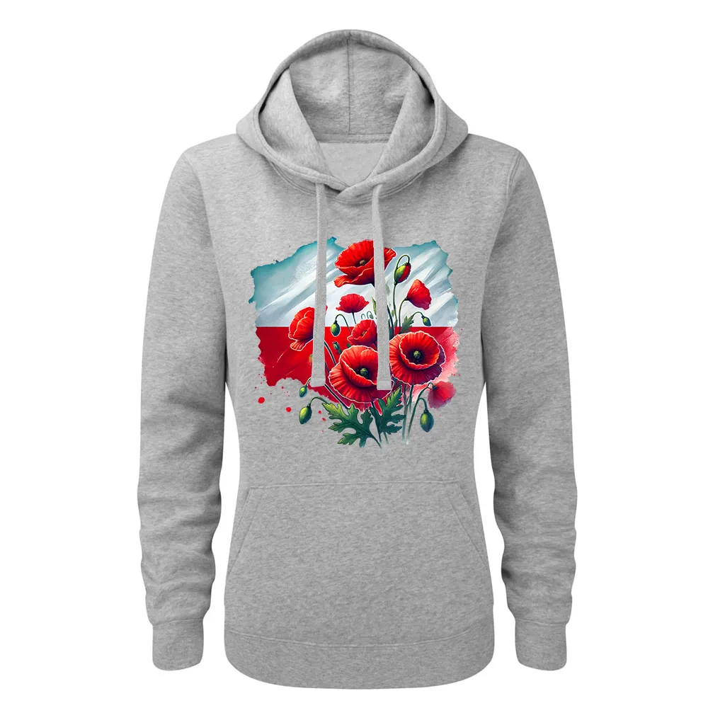Bluza damska z kapturem POLSKIE MAKI