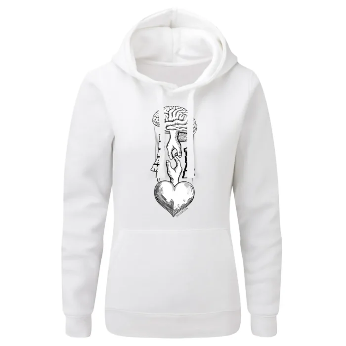 Bluza damska z kapturem BRAIN HEART DREAM TEAM