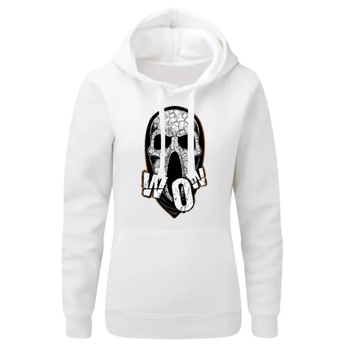 Bluza damska z kapturem WOW SKULL