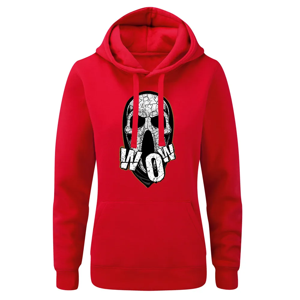 Bluza damska z kapturem WOW SKULL