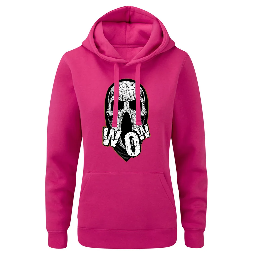 Bluza damska z kapturem WOW SKULL