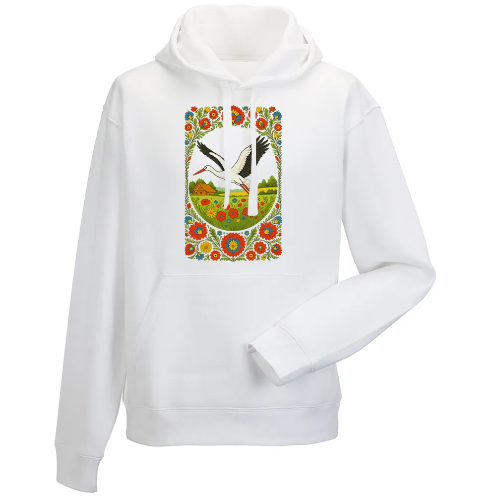 Bluza męska z kapturem BOCIAN