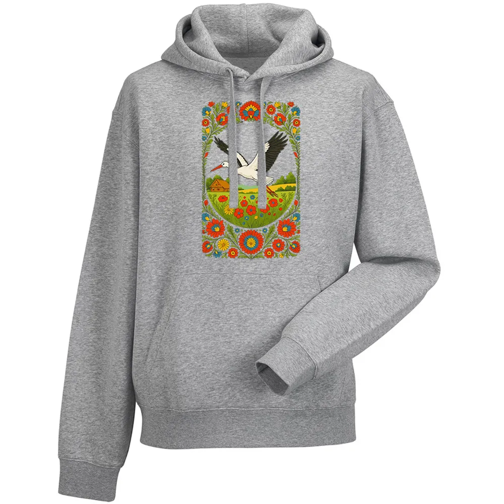 Bluza męska z kapturem BOCIAN